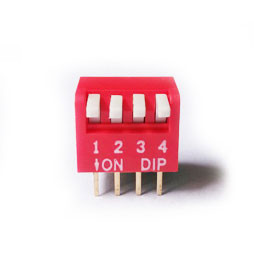 拨码开关，侧拨4位插板